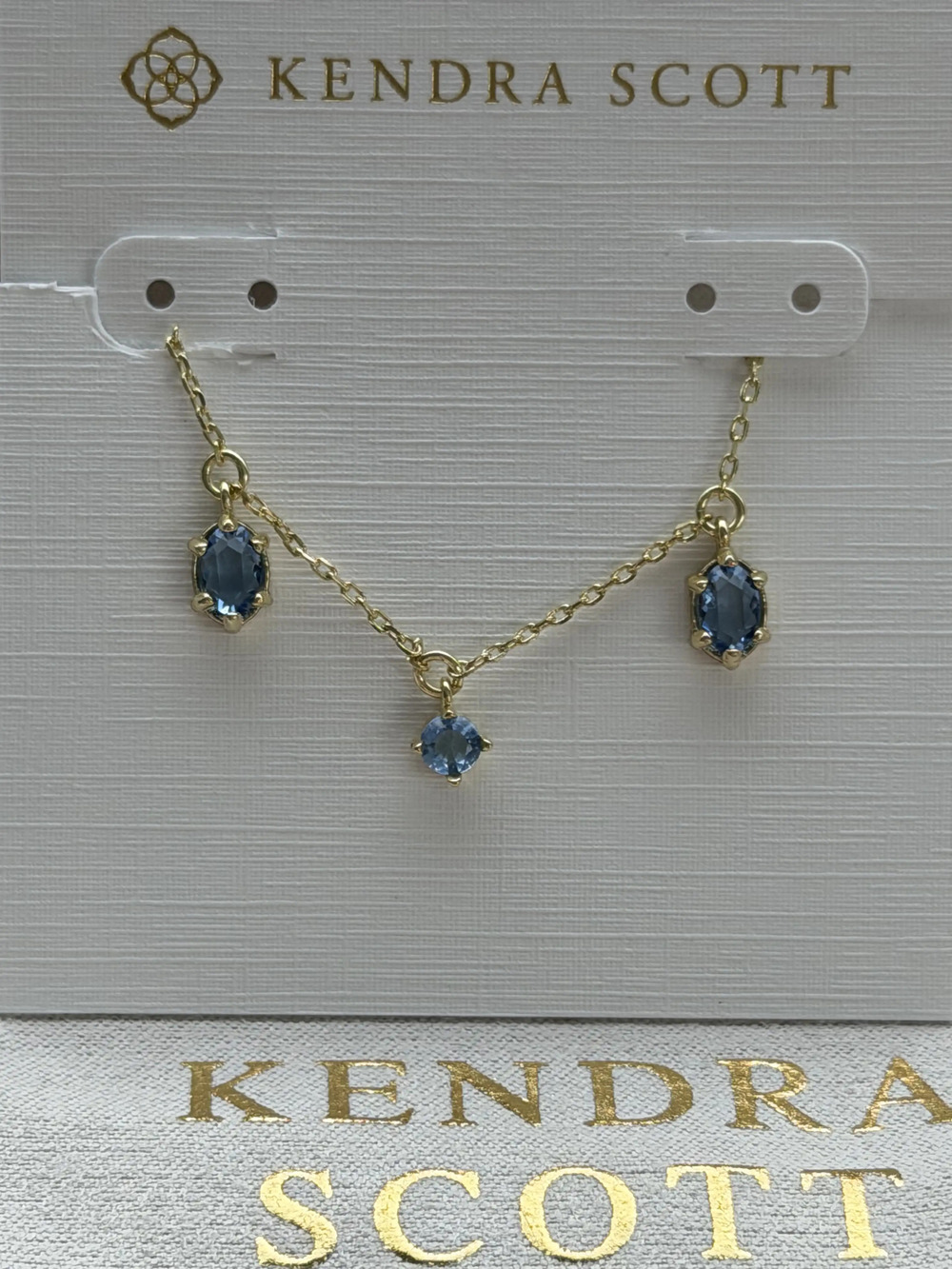 Kendra Scott blue necklace